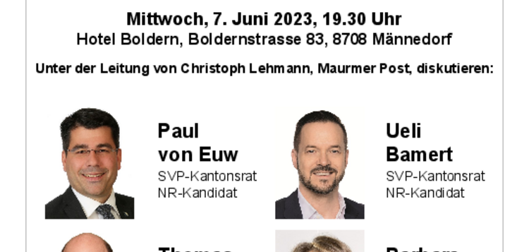 Communique Podiumsdiskussion Windräder Pfannenstiel